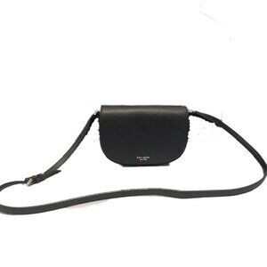 Black Leather Kate Spade Cross Body Bag